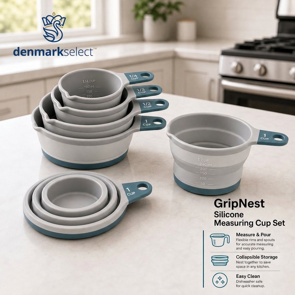 denmarkselect™ GripNest Silicone Measuring Cup Set