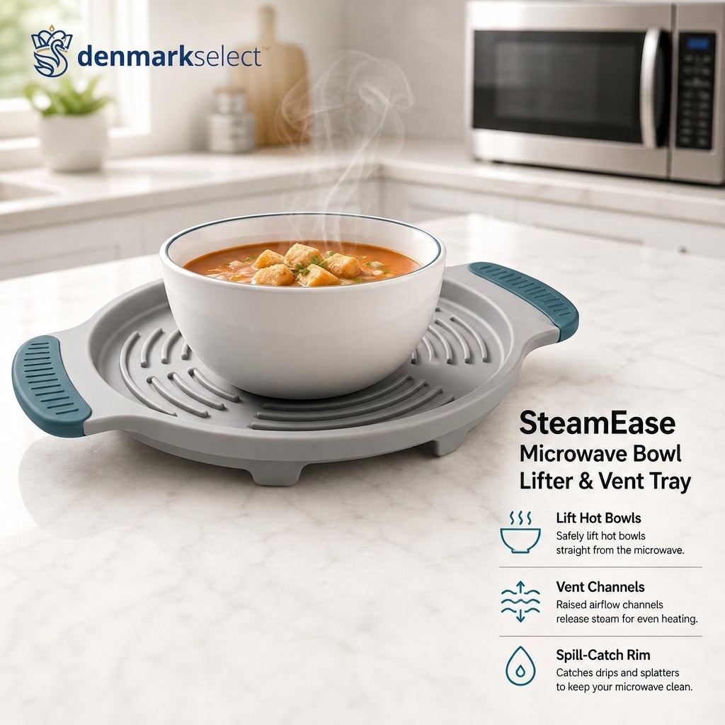 denmarkselect™ SteamEase Microwave Bowl Lifter & Vent Tray